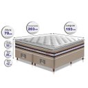Ver imagem 2 de Cama Box Super King + Colchão de Molas Ensacadas D33 com Pillow Top Cama Inbox Select 193x203x70