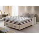 Ver imagem 1 de Cama Box Super King + Colchão de Molas Ensacadas D33 com Pillow Top Cama Inbox Select 193x203x70