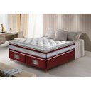 Ver imagem 1 de Cama Box Super King + Colchão de Molas Ensacadas D33 com Pillow Top Cama Inbox Select 193x203x71