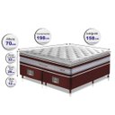 Ver imagem 2 de Cama Box Queen + Colchão de Molas Ensacadas D33 com Pillow Top Cama Inbox Select 158x198x71