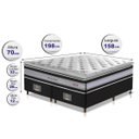 Ver imagem 2 de Cama Box Queen + Colchão de Molas Ensacadas D33 com Pillow Top Cama Inbox Select 158x198x71
