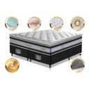 Ver imagem 3 de Cama Box Queen + Colchão de Molas Ensacadas D33 com Pillow Top Cama Inbox Select 158x198x71