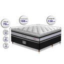Ver imagem 2 de Cama Box Casal + Colchão de Molas Ensacadas D33 com Pillow Top Cama Inbox Select 138x188x71
