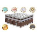 Ver imagem 3 de Cama Box Super King + Colchão de Molas Ensacadas D33 com Pillow Top Cama Inbox Select 193x203x70