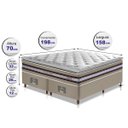 Ver imagem 2 de Cama Box Queen + Colchão de Molas Ensacadas D33 com Pillow Top Cama Inbox Select 158x198x71