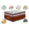 Cama Box Solteiro + Colchão de Molas Ensacada D33 com Pillow Top Cama Inbox Select 88x188x71 - 3