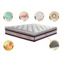 Ver imagem 3 de Colchão King de Molas Ensacadas D33 com Pillow Top Cama Inbox Select 193x203x32 Vinho