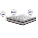 Ver imagem 2 de Colchão King de Molas Ensacadas D33 com Pillow Top Cama Inbox Select 193x203x32 Café