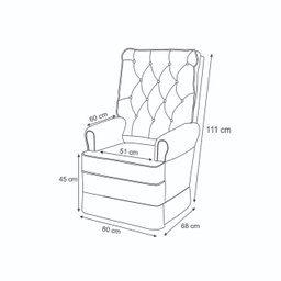 Poltrona Amamentação com Balanço Eloa para Sala e Quarto - Decor Loppes TM 703 Poltrona Amamentacão - 8 Poltrona Amamentação com Balanço Eloa para Sala e Quarto - Decor Loppes TM 703 Poltrona Amamentacão - 8