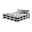 Ver imagem 1 de Colchão Casal de Molas Ensacadas D33 com Pillow Top Cama Inbox Select 138x188x32 Preto