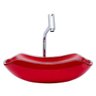 Kit Banheiro Cuba de Vidro Abaulada + Torneira Link + Válvula - Vermelho - 4