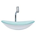 Ver imagem 4 de Kit Banheiro Cuba de Vidro Oval + Torneira Link + Válvula - Branco
