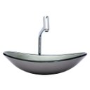 Ver imagem 4 de Kit Banheiro Cuba de Vidro Oval + Torneira Link + Válvula - Bege