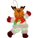 Ver imagem 4 de Kit 24 Pendente Árvore Natal Noel Urso Rena Boneco Neve 19cm