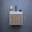 Ver imagem 1 de Kit Armário para Banheiro 40cm Mdf com Cuba + Espelheira - Veneto Berlin