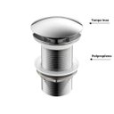 Ver imagem 4 de Kit Banheiro Cuba de Vidro Retrô 30 cm + Torneira Cascata + Válvula - Prata