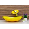 Kit Banheiro Cuba de Vidro Oval + Torneira Cascata + Válvula Click - Amarelo - 2