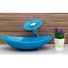 Kit Banheiro Cuba de Vidro Oval + Torneira Cascata + Válvula Click - Azul Claro - 2