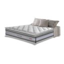 Ver imagem 1 de Colchão Queen de Molas Ensacadas D33 com Pillow Top Cama Inbox Select 158x198x32 Cinza
