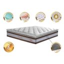 Ver imagem 3 de Colchão Queen CAMA INBOX de Molas Ensacadas D33 com Pillow TOP Cama inBox Select 158x198x32 Café