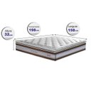 Ver imagem 2 de Colchão Queen CAMA INBOX de Molas Ensacadas D33 com Pillow TOP Cama inBox Select 158x198x32 Café