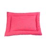 Colchonete Pet Grande 90cm x 70cm Impermeável Vermelho Poá com zíper - 1