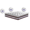 Ver imagem 2 de Colchão Queen CAMA INBOX de Molas Ensacadas D33 com Pillow TOP Cama inBox Select 158x198x32 Vinho