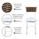 Ver imagem 2 de 2 Cadeiras Brancas para Cozinha Viena Avelã:Floral Gelo