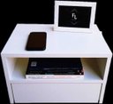 Ver imagem 2 de Mesa de Cabeceira Suspenso com 40cm Branco Gaveta EMBAIXO100% MDF