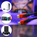 Ver imagem 4 de Cabo HDMI 5m 1080 Full HD para TV PS4 PS5 Xbox