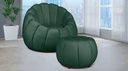 Ver imagem 1 de Kit Poltrona c/ Puff Concha Veludo Verde