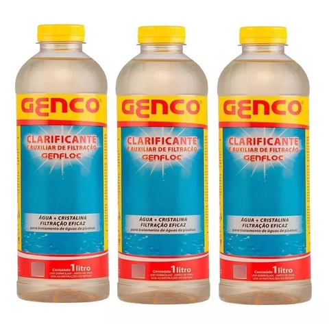 Kit 3 Clarificantes Genfloc 1l Genco