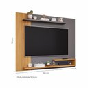 Ver imagem 3 de Painel para TV Até 50 Polegadas Ripado Floripa Permobili Grafite Nature