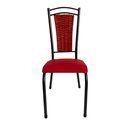 Ver imagem 4 de Kit 4 Cadeiras Cozinha Mesa Sala Paris Estofada Confortável Fibra Sintética e Corino