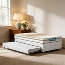 Ver imagem 1 de Cama Box com Auxiliar + Colchão de Molas Ensacadas Double Face Pillow Euro Alfa Probel Solteiro 88cm