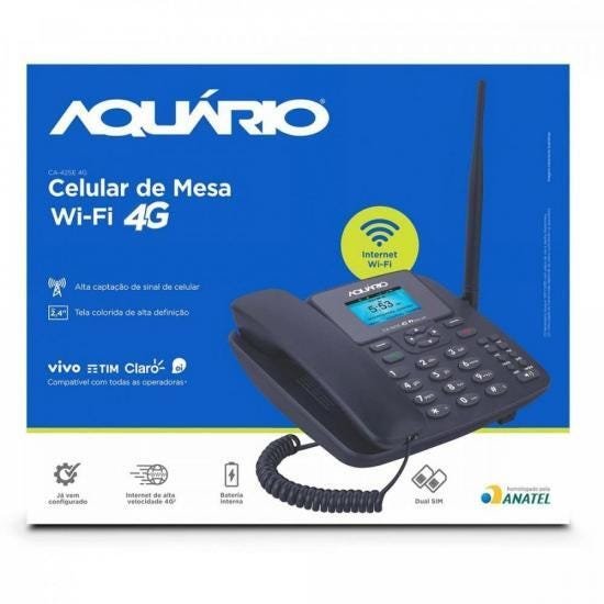 Telefone Celular de Mesa Wi-Fi 4G Ca-42Se Aquário - 6
