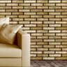 Papel de Parede Adesivo de Tijolos Tijolinho Exposto Pó de mico Bege - SSTJ-018 - ROLO - 3,00M X 50c - 4