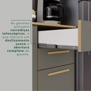 Ver imagem 7 de Balcão para Cozinha 3 Portas 2 Gavetas Bella Cinza/Jequitibá/Granizo