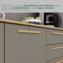 Ver mais imagens de Balcão para Cozinha 3 Portas 2 Gavetas Bella Cinza/Jequitibá/Granizo
