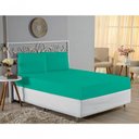 Ver imagem 4 de Jogo de Cama Casal Viúva Nobre 3 Peças Malha 100% Algodão - Jade