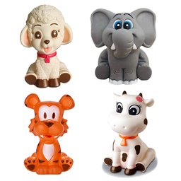 Kit com 8 Brinquedos De Vinil Para Bebê A Partir De 3 Meses -b - 3