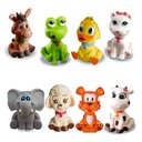 Ver imagem 1 de Kit com 8 Brinquedos De Vinil Para Bebê A Partir De 3 Meses -b