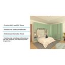 Ver imagem 5 de Guarda Roupa Canto Casal 11 Portas e 11 Gavetas Legno Crema com Verde Jade Prime Luciane Móveis