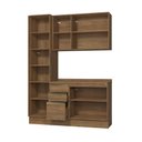 Ver imagem 4 de Armário de Cozinha Compacta 100% Mdf 170cm Nogueira Celeste Kappesberg