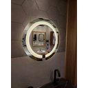 Ver imagem 5 de Espelho jateado Redondo 60cm com LED quente TOUCH