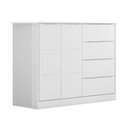 Ver imagem 1 de Cômoda Infantil Yumi 105cm 100% Mdf Branco Semi Brilho - Sallar Home