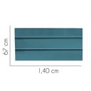 Ver imagem 2 de Painel Cabeceira Estofada Argentina 140cm Cama Box Casal Corino Azul Turquesa- Mabe Magazine