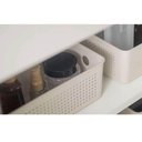 Ver imagem 4 de Kit Cestos Multiuso 5,4l e 12l Flow Bege Caixas Organizadoras Closet Lavanderia ou