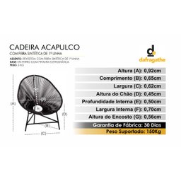 Cadeira Acapulco Vermelha - 2