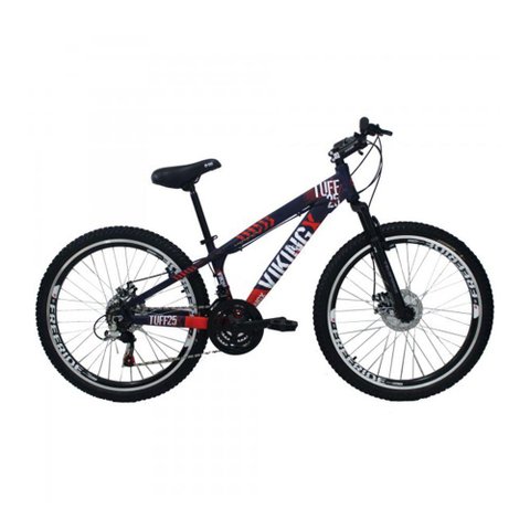 Bicicleta Viking X Tuff 25/30 Freeride Aro 26 Freio a Disco 21 Velocidades Cambios Shimano Roxo